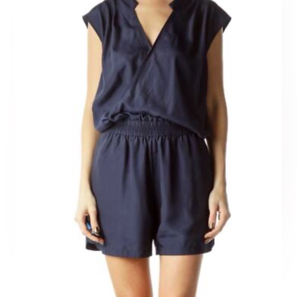 J. Crew Navy Blue Romper